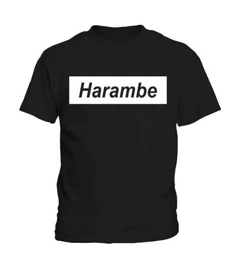 NEW HARAMBE BOX LOGO SUPREME FUNNY HUMOR IRONIC ME Kids T-Shirt