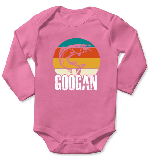 Googan Fishing Retro Long Sleeve Baby One-Piece