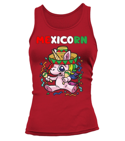 MEXICORN Funny Mexican Unicorn Mexico Heritage Women's Tank Top