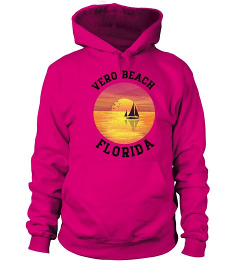 Vintage Vero Beach Florida Retro Women's Hoodie