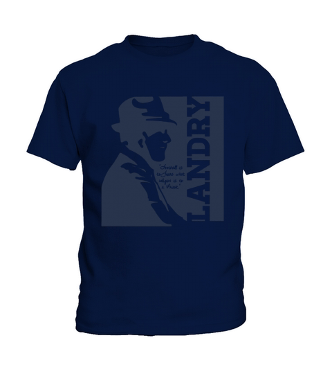 Wishful Inking Football Vintage Head Legendary Coach Tom Landry Kids T-Shirt