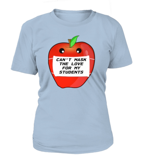 teacher apple mask love school Women's T-Shirt