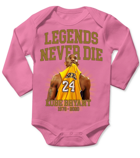 Kobe Legends Never Die Long Sleeve Baby One-Piece