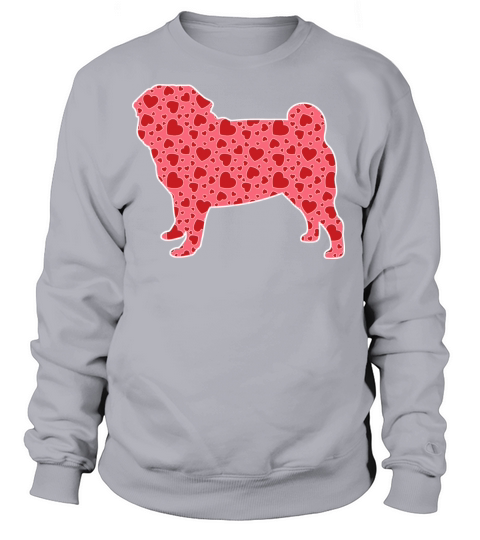 Valentine Hearts Pug Women's Sweatshirt