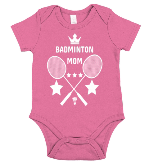 Badminton Mom Best Gift for Mothers Short Sleeve Baby One-Piece