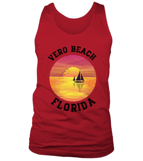 Vintage Vero Beach Florida Retro Men's Tank Top