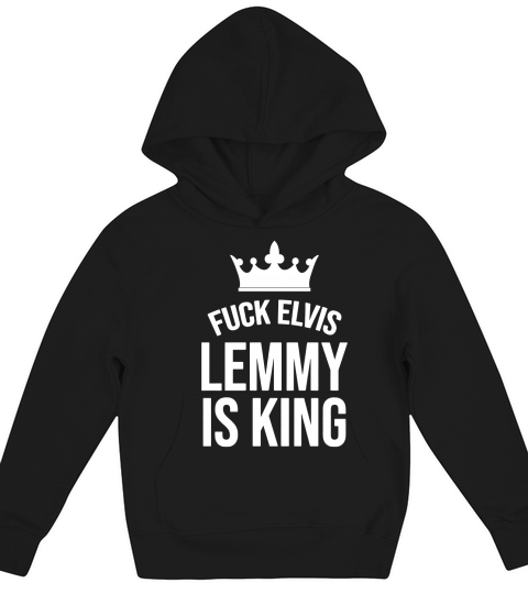 Elvis Lemmy Is King Kids Hoodie