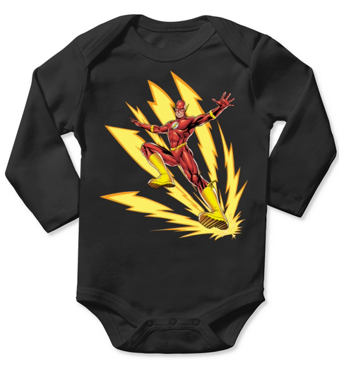 Justice League The Flash Long Sleeve Baby One-Piece
