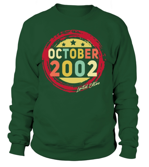 Gift Idea 2002 In October Retro Women's Sweatshirt