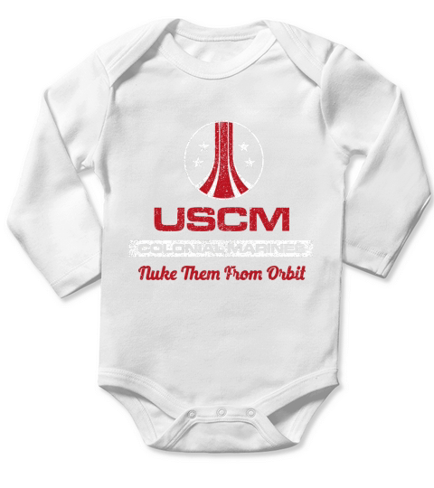 Alien - USCM Colonial Marines T-Shirt Long Sleeve Baby One-Piece
