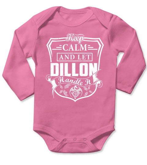 DILLON Last Name, Surname Tshirt Long Sleeve Baby One-Piece
