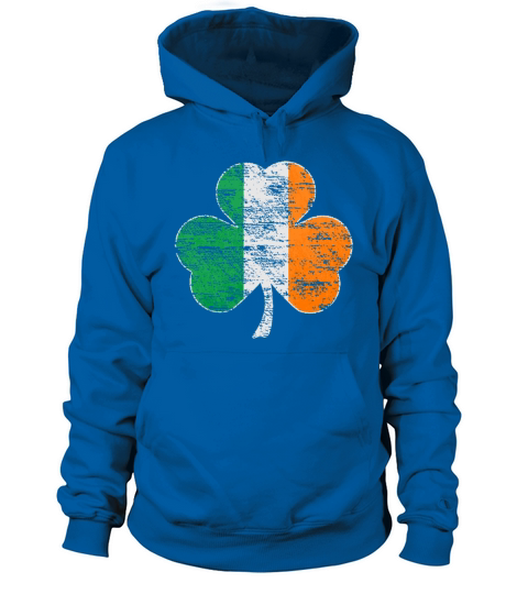 Vintage Distressed Irish Flag Shamrock Women's Hoodie