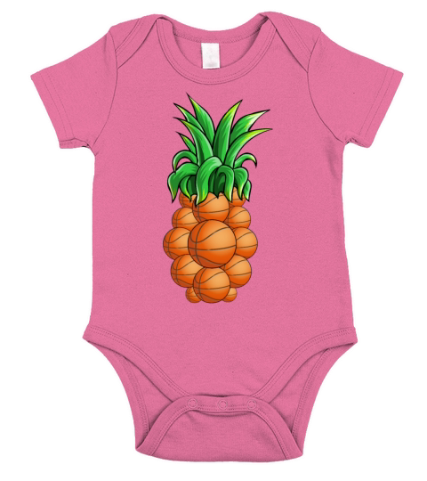 Basketball Pineapple Short Sleeve Baby One-Piece