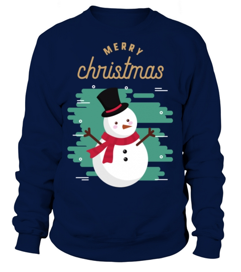 Merry Christmas Cute Snowman Women's Sweatshirt