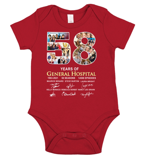 58 Years Of General Hospital 1963 2021 58 Seasons 14588 Episodes Signatures Short Sleeve Baby One-Piece