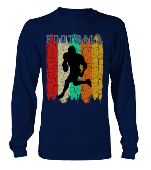 Retro Style Vintage American Football Player Sport Women's Long Sleeve