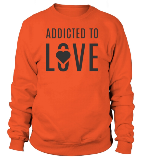 Addicted to Love Cute Entrepreneur Hustle Black Men's Sweatshirt