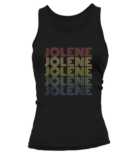 Jolene Retro Wordmark Pattern Vintage Style Women's Tank Top