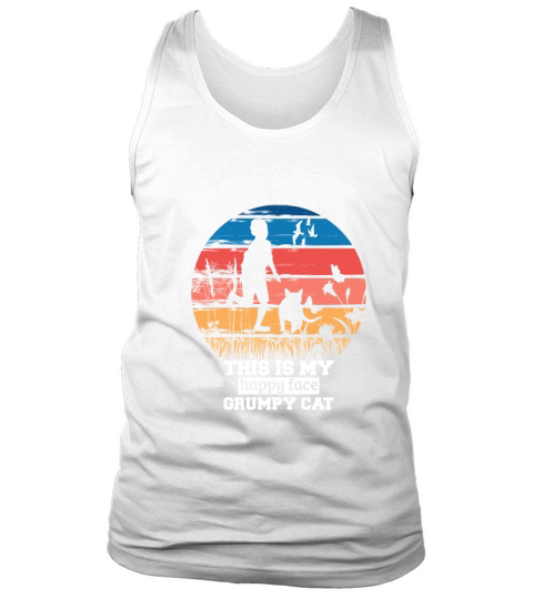 This is my happy face grumpy cat Tank Top Unisex