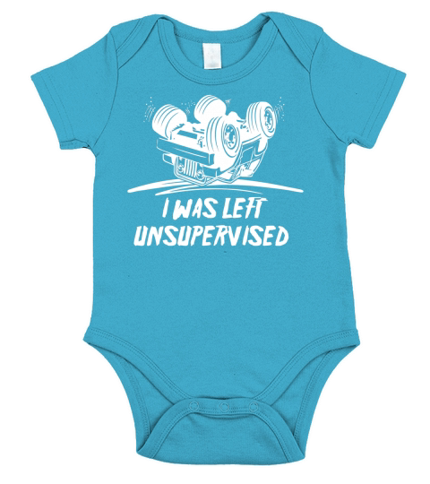 JEEP  I WAS LEFT UNSUPERVISED Short Sleeve Baby One-Piece