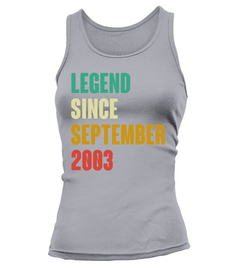 September 2003 19th Birthday 19 Years Old Bday Gi Tank top Woman