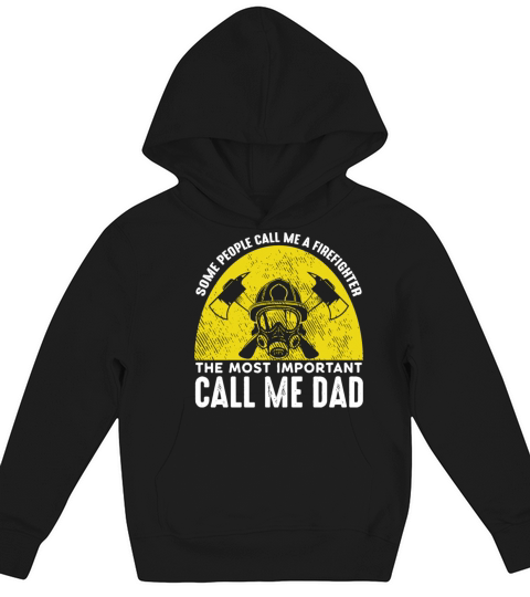 Firefighter Retro 1980spresent Vintage DAD Fireman Kids Hoodie