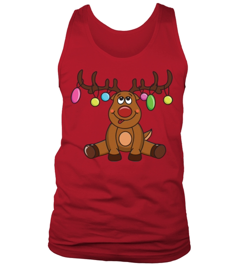 Merry Christmas Reindeer Men's Tank Top