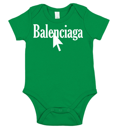 Balenciaga Red Tshirt Short Sleeve Baby One-Piece