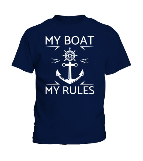 Yacht sailing sailboat ship sport boat sailor capt Kids T-Shirt