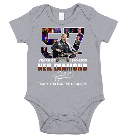 57 Years of Neil Diamond shirtn Short Sleeve Baby One-Piece