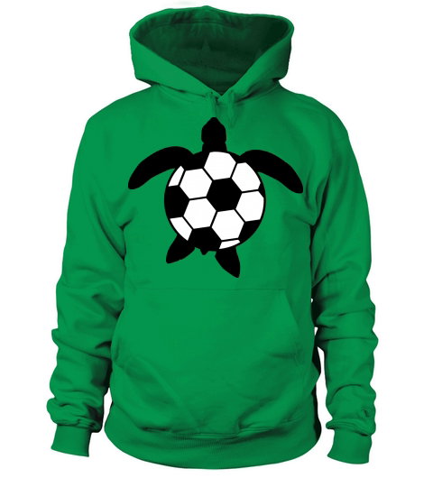 soccer play sport club ball kicker sea turtle silh Women's Hoodie