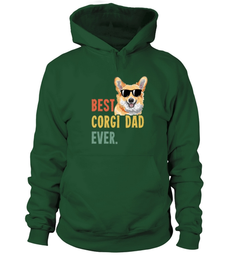 Mens Best Corgi Dad Ever Shirts Dog Funny Fathers Women's Hoodie
