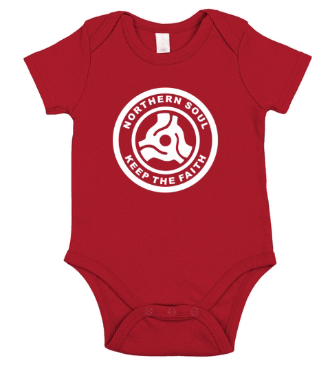 Northern Soul Music Record T-Shirt Short Sleeve Baby One-Piece