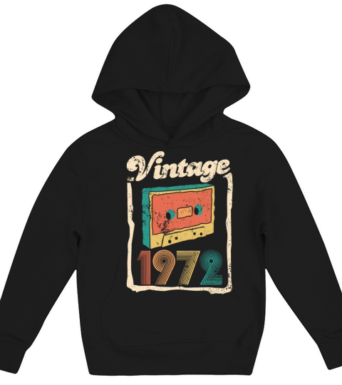 Vintage 1972 - 50 years old - 50th birthday gift Kids Hoodie