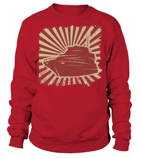 Sailing boat sailboat captain sea yacht retro sail Men's Sweatshirt