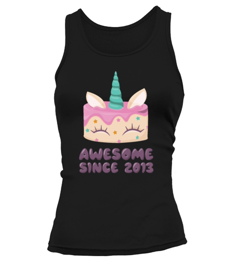 Unicorn Cake Awesome Since 2013 Women's Tank Top