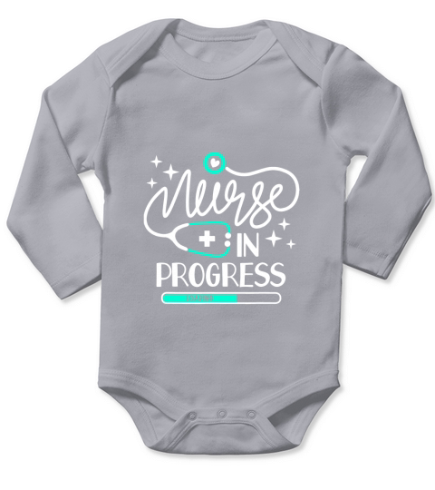 Nurse In Progress Nursing Student Future Long Sleeve Baby One-Piece