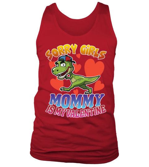 Valentines Day Gift For Boys Dino Dinosaur Hearts Men's Tank Top