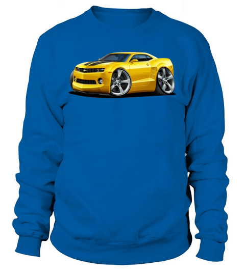 2010-12 Chevy Camaro Yellow-Black Car Men's Sweatshirt