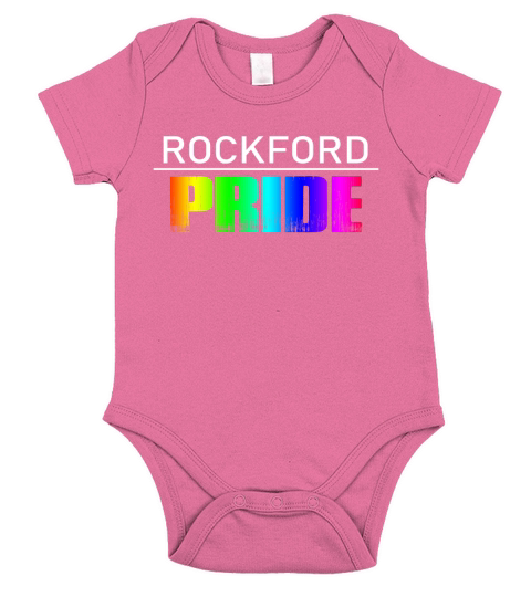 Rockford Pride LGBTQ Rainbow Short Sleeve Baby One-Piece