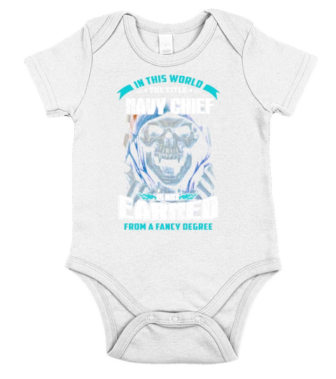 Navy chief earned from fancy degree Short Sleeve Baby One-Piece