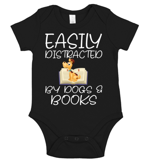 Dogs And Books Lovers Short Sleeve Baby One-Piece