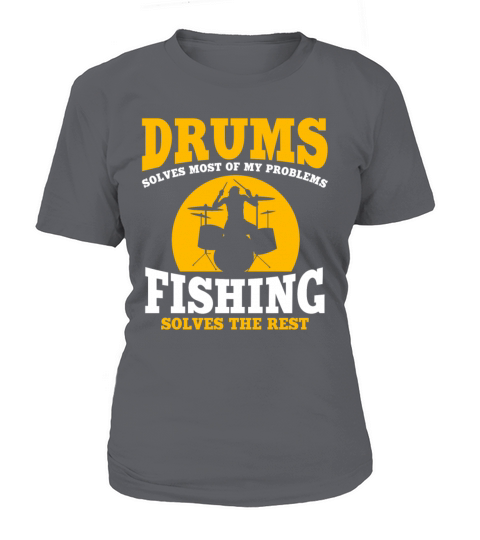 Drums And Fishing T-Shirt Woman