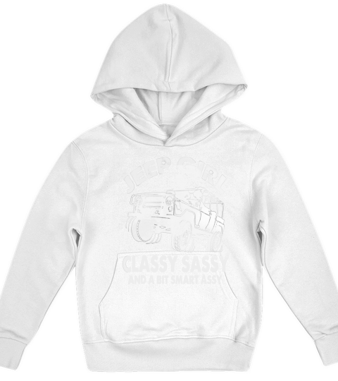 Vintage Jeep Girl Classy Sassy And A Bit Smart Assy Kids Hoodie
