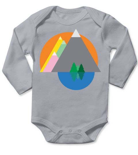 WILDERNESS - Cool Graphic Design for men and women Long Sleeve Baby One-Piece