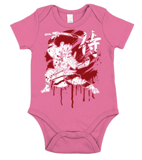 Samurai Japanese Martial Arts Short Sleeve Baby One-Piece