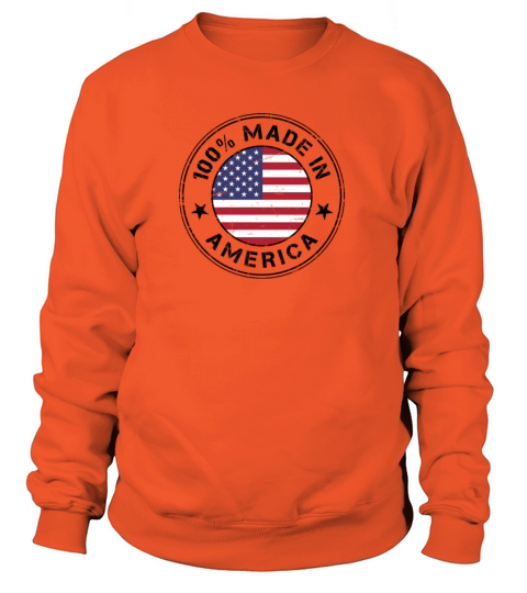USA Made in America flag stamp Women's Sweatshirt
