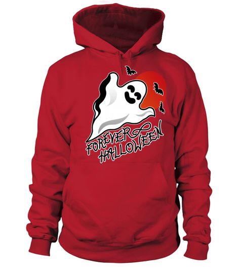 Forever Halloween Flying Ghost Boo Vintage Men's Hoodie