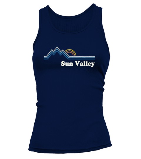 Retro Sun Valley Idaho T Shirt Vintage Sunrise Mountains Tee Tank top Woman
