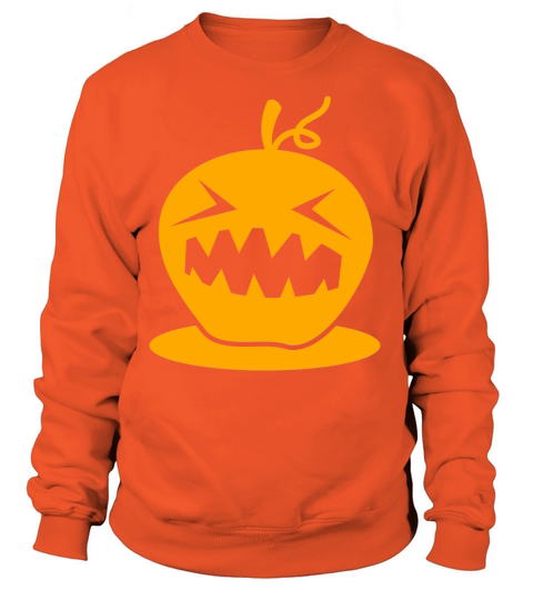 HALLOWEEN neon pumpkin head creepy Women's Sweatshirt